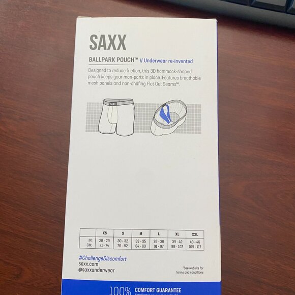 Saxx VIBE 2 pack Boxer Briefs Ultimate Comfort Pretzel & Black - Picture 3 of 3